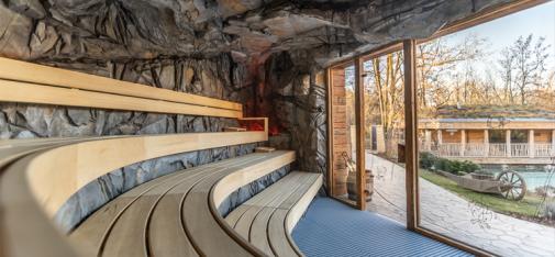 MC-RockMortar enables sauna emporia to be imaginatively enhanced.