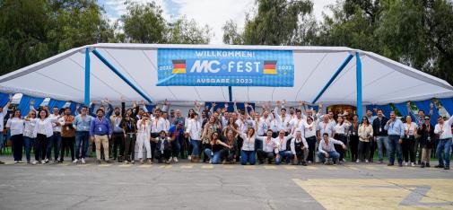 Photo of the MC Fest with all guests of MC-Bauchemie Chile.